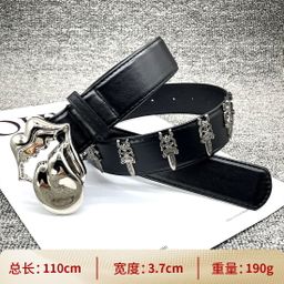 thumbnail for CH Crowe Holy Sword Belt Men's Roller Hollow Evergreen Vine Women's Belt Star Same Punch Retro Heart