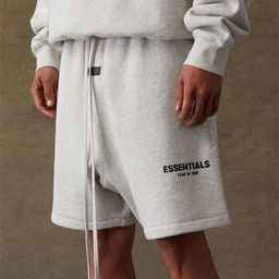 thumbnail for Summer Shorts Essentials 22Ss Double-Line American Fashion Brand Season 8 Flocked Shorts for Men and Women