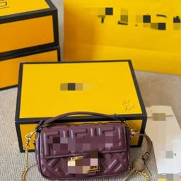 thumbnail for F family classic embossed canvas bag baguette bag women's one-shoulder crossbody retro bag fashionable and versatile