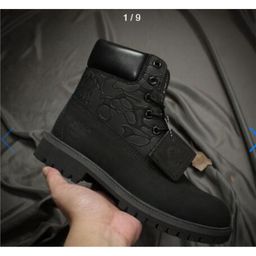 thumbnail for Cross-border large yellow boots, classic kick-resistant waterproof wear-resistant hiking shoes, unisex high-top outdoor workwear Martin boots