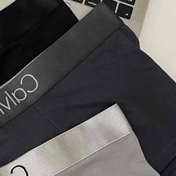 thumbnail for Black Box Cross-border Men's Modal Underwear Mid-Rise Breathable Solid Color Four-Corner Gift Box Set of 3 Original Logo Flat Corner Pants