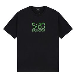 thumbnail for Trendy brand Paris high version B home T-shirt 25s spring and summer new heavyweight cotton short sleeve T casual and versatile unisex