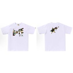 thumbnail for Cross-Border Foreign Trade Wholesale Japanese Trendy Brand Bape Ape Head Shark Loose-Fitting Unisex Short-Sleeve T-Shirt Top