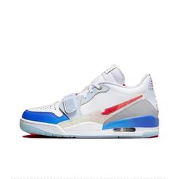 thumbnail for Putian sapatos aj312 sapatos originais puros tênis de basquete baixo de cano baixo branco cinza padrão craquelado Chicago casal mesmo estilo calçados esportivos