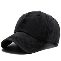thumbnail for Cross-Border Soft-Top Washable Four-Stitch Baseball Cap with Custom Logo Embroidery, Sunshade, Versatile, Vintage-Style Unisex Duckbill Cap
