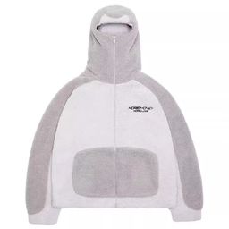 thumbnail for European and American Street Hip-Hop Trendy Personalized Fashion Hoodie Men&#039;s and Women&#039;s Loose Casual Lazy Cashmere Warm Jacket