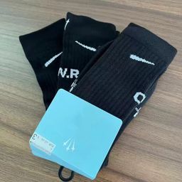 thumbnail for New autumn and winter ladies pink cherry blossom high cotton thickened towel bottom small daisy hook casual sports socks