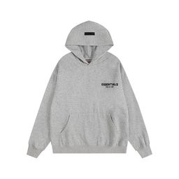 thumbnail for 欧美街头潮牌FEAR OF GOD ESSENTIALS反光立体字母情侣款连帽卫衣