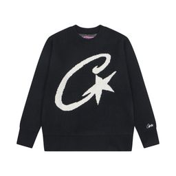 thumbnail for Corteiz American-Style Alcatraz Gradient Sweater Round Neck Men's and Women's Knitwear Long-Sleeved Couple's Autumn and Winter Warm Sweater