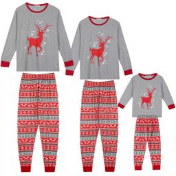 thumbnail for European and American ebay new Christmas letter animal print Christmas parent-child Christmas family Christmas pajamas