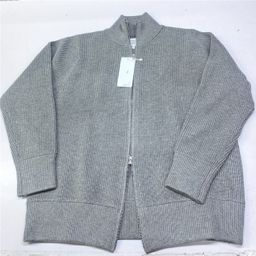 thumbnail for High-Weight Knit Sweater with Double Zippers, Casual Cardigan, High-Neck Men's Autumn and Winter Sweater, Fashionable