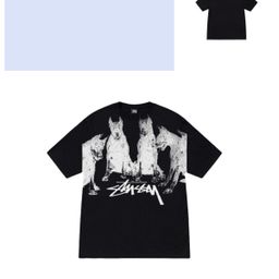 thumbnail for Original Brand Dropshipping Trendy Black Eight Stus Short-Sleeve T-Shirt, Seamless Cylindrical Fabric, Foreign Trade Cross-Border Fashion