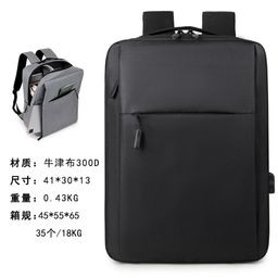 thumbnail for Mochila masculina casual de grande capacidade para esportes, negócios, computador, viagens, com logotipo personalizado, lançamento 2025.