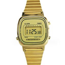 thumbnail for Wholesale women's LA670W electronic watch retro steel belt small gold watch waterproof electronic watch A159WF91W