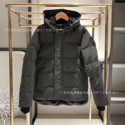 thumbnail for 29 models of large goose feather collar, large pockets, unisex parka cotton jacket, loose hood, thickened warm midi length jacket