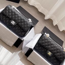 thumbnail for Cross-border physical picture with label tape LOGO incense CF square fat man bag Nai new one-shoulder crossbody bag quilted chain bag