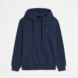 thumbnail for Spring and Autumn Style Polo Long-Sleeved Sweatshirt for Men, Casual Pure Cotton Solid Color Embroidered Pony Logo Zipper Cardigan Sweatshirt
