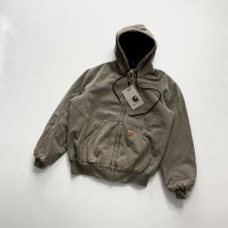 thumbnail for High quality mid-ancient j130 card @ hacarha washed distressed hooded zipper coat loose cotton-padded coat cotton-padded coat