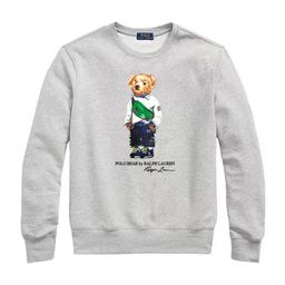 thumbnail for Moletom de outono Ralph Lauren com gola redonda e estampa de urso POLO BEAR 24SS para casais, homens e mulheres.