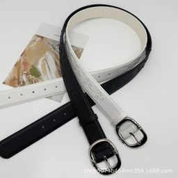thumbnail for CH Cross Colored Crow Belt Classic Belt Men's and Women's Jeans Belt Vintage Fashion Belt Trendy Trouser Belt