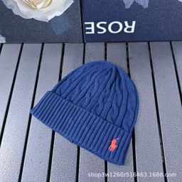 thumbnail for New Autumn and Winter Pony Embroidered Twisted Knitted Hat Warm Fashion All-match Couple Casual Pullover Hat Wool Hat