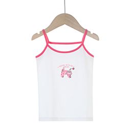 thumbnail for Y Autumn/Winter New Pure Cotton Girls&#039; Camisole Cartoon Undershirt for Baby Girls, Mid-To-Large Children&#039;s Belly-Protecting Underwear Homewear