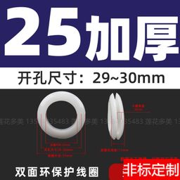 thumbnail for Manufacturer Wholesale Industrial Dust-Proof Double-Sided Protective Coil Rubber Sealing Ring Distribution Box Hole Plug Cable Rubber Protective Coil