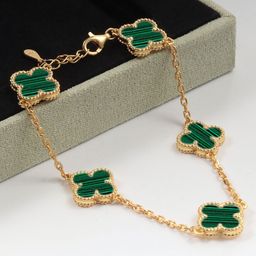thumbnail for European and American cross-border bestseller lucky four-leaf flower bracelet, fashionable light luxury five-flower lucky lucky imitation shell bracelet, factory direct sale