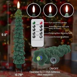 thumbnail for Cross-border spot LED Christmas pine cone simulation candle light bullet Christmas Tree Flameless