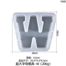 thumbnail for Yu Meiren DIY Cristal epoxi molde 26 Carta Grande decoración de la tabla silicona en stock al por mayor