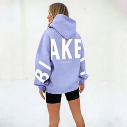 thumbnail for 2025 Men's and Women's Leisure Sports Outdoor New Cross-border European and American Fashion Printed Single Piece Sweatshirt with Thickened Versatile Long Sleeves