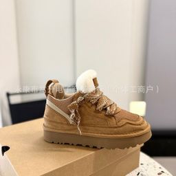 thumbnail for Cross-border e-commerce new Mel couple men's and women's snow boots, women's thick soles, fur integration, warmth, casual warmth, and thickening