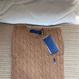 thumbnail for Original Foreign Trade Pony Embroidered Twist Sweater Round Neck Pullover Cotton Slim-fit Long-sleeved Sweater for Men