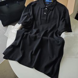 thumbnail for New Entry Luxury Business Pure Cotton Short-sleeved T-shirt Pony Embroidered Two-button POLO Shirt Men&#039;s and Women&#039;s Top Commuter