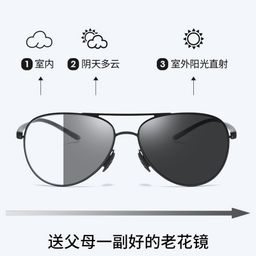 thumbnail for Toad photosensitive color-changing anti-blue light reading glasses men's progressive multifocal telenear dual-use reading glasses photochromic sunglasses