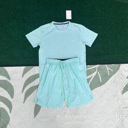 thumbnail for Wholesale New Sports Foreign Trade Suit Fitness Running Suit Quick-Drying Breathable Loose Casual Short-Sleeved Shorts Men's Clothing
