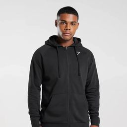 thumbnail for Crest Zip Hoodie Fitness Autumn and Winter Fleece Jacket Men's Hoodie Zipper Sweatshirt