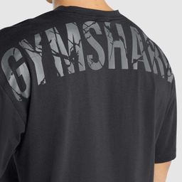thumbnail for Gymshark power t-shirt Fitness Sports Short Sleeve Loose Fit Stretch Cotton T-Shirt Men