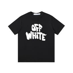 thumbnail for Factory wholesale summer trendy brand OFF OW arrow print series short-sleeved men and women couple high street style T-shirt