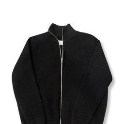 thumbnail for High neck double zipper Ma family four-corner warm cardigan lazy sweater jacket men's and women's anti-pilling autumn knitwear trend