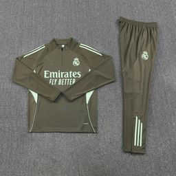 thumbnail for 24-25 Real Madrid Football Training Suit Half Zip Autumn and Winter Suit Paris Barcelona Jersey Major Club suit