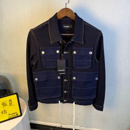 thumbnail for 2025 Fall/Winter Guangzhou Trend Washed Casual Male God Personality Nightclub Fashion Multi-Pocket D2 Denim Jacket Men