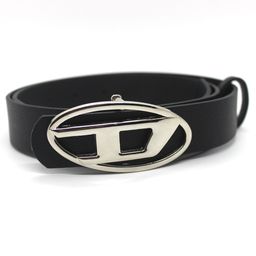 thumbnail for Trendy new D letter oval metal snap buckle men and women all-match decorative belt fashion matching factory direct sales