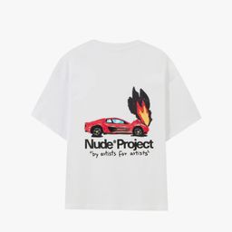thumbnail for 26SS跨境Nudepr潮牌爆品重磅纯棉男女宽松短袖T恤情侣衣服T-shirt