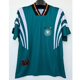 thumbnail for 1996 European Cup Germany Home and Away Jerseys Short-Sleeved Football Sportswear Men&#039;s Tops National Team Germany Team Retro