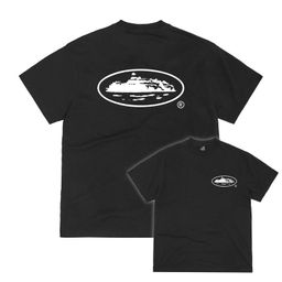 thumbnail for Corte Alcatraz Letter Logo Printed Trendy Brand Men's and Women's Summer Street Loose Casual Cotton Short-Sleeved T-Shirt