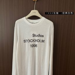 thumbnail for 2026 Early Spring New AC Letter 1996 Number Print Long-Sleeve T-Shirt, Loose Unisex
