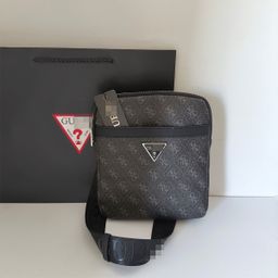 thumbnail for 2024 New Trendy European and American Fashion Men's Shoulder Bag Casual Business Leather Versatile Crossbody Simple