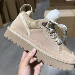 thumbnail for Henan Sangpo Snow Boots New Low-Top Mel Generation Non-Slip Warm Versatile Casual Height-Increasing Sports Style Women's Shoes