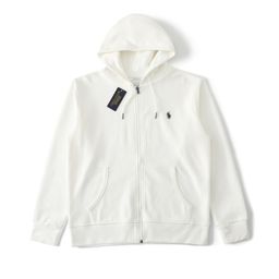 thumbnail for High-Quality Cross-Border Trade Ten-Color Basic Pony Logo Embroidered Hoodie Unisex Zipper Jacket